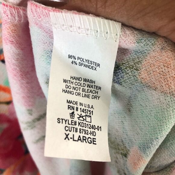 Pinkblush fitted floral  short sleeve dress XL - Picture 4 of 4